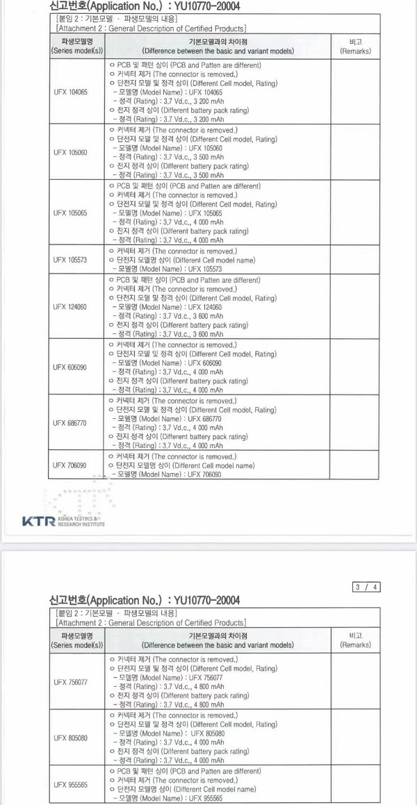 폴리머 리튬전지 KC 인증