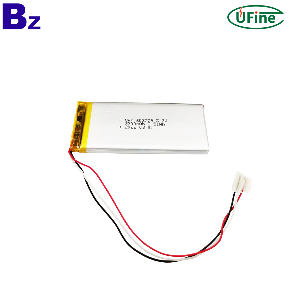 603779_3.7V_2300mAh_Rechargeable_Battery