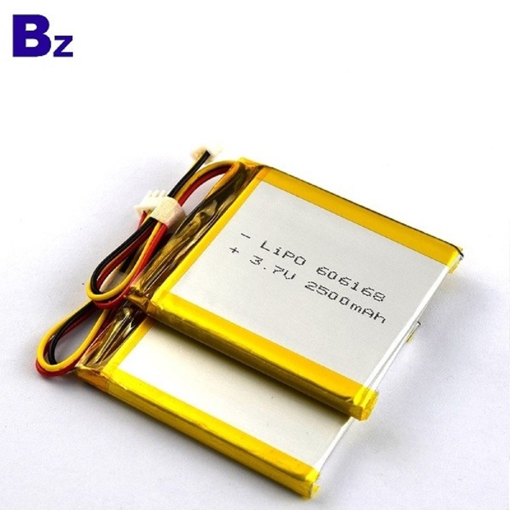  Lithium Polymer BZ 606168 3.7V 2500mAh